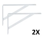 Kit 2 Mão Francesa De Aço Prateleira 30cm