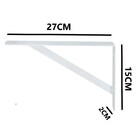 Kit 2 Mão Francesa De Aço Prateleira 30cm