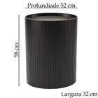 Kit 2 Mesa Apoio Lateral Oval Tampo Vidro Glow Madeira Nacc