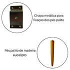 Kit 2 Mesa Cabeceira Branca Mdf  Com Pés Palito - Vallisa Dec