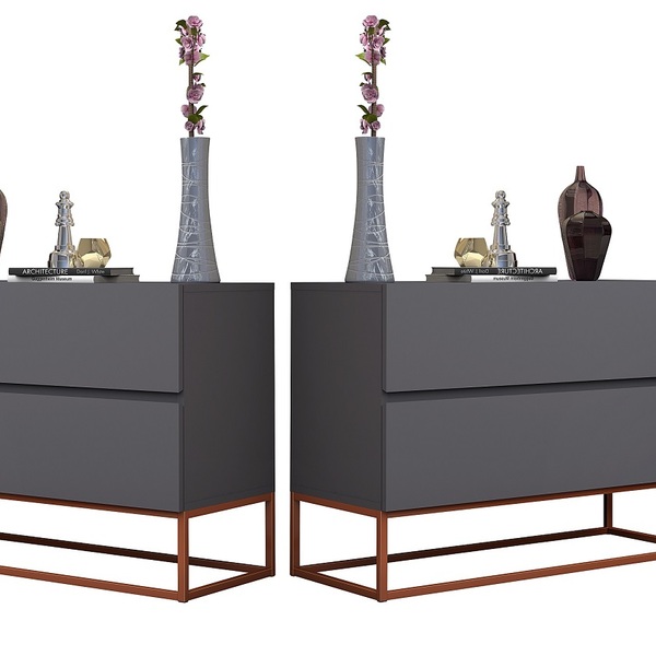 Kit 2 Mesa Cabeceira Industrial Com Pés De Ferro Cobre 2 Gave