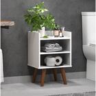 Kit 2 Mesa Cabeceira Retrô Tripé Quarto Canto Sala Pé Palito