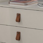 Kit 2 Mesa Criado Estilo Industrial 2 Gavetas Puxador Em Cour