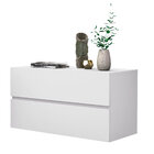 Kit 2 Mesa De Cabeceira Eros 60 Estilo Clean 2 Gavetas Corred