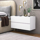 Kit 2 Mesa De Cabeceira Eros 60 Estilo Clean 2 Gavetas Corred