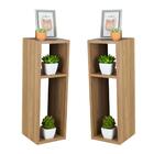 Kit 2 Mesa De Cabeceira Freijó Cama Solteiro Quarto Sala 20cm