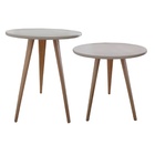 Kit 2 Mesa De Cabeceira Mesa De Apoio Lateral 44 Cm E 56 Cm O