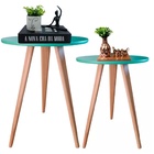 Kit 2 Mesa De Cabeceira Mesa De Apoio Lateral 44 Cm E 56 Cm V