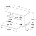 Kit 2 Mesa De Cabeceira Quarto Tucupí 1 Porta E Pés De Metal