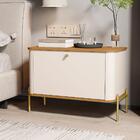 Kit 2 Mesa De Cabeceira Quarto Tucupí 1 Porta E Pés De Metal