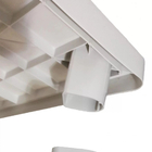 Kit 2 Mesa Plástica Quadrada Desmontável Branca 83 Cm