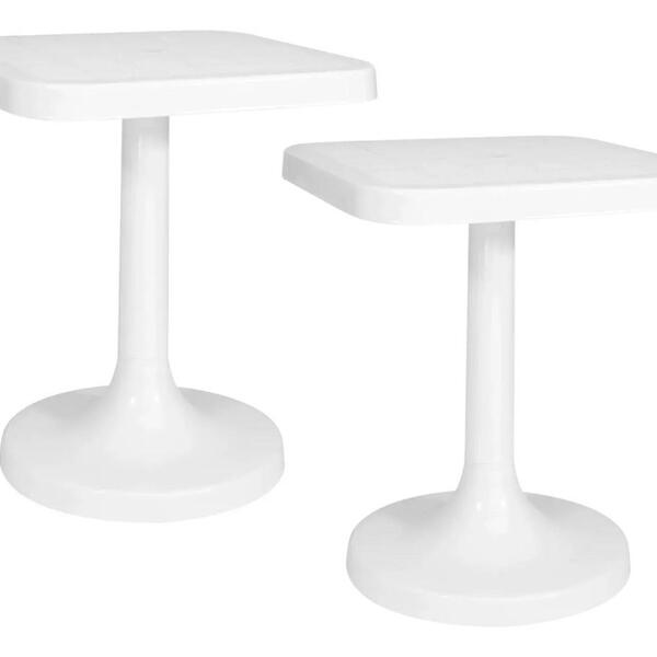 Kit 2 Mesa Quadrada Gardenlife Iguazu Desmontável Bar