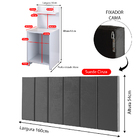 Kit 2 Mesas Cabeceira Branco Mesinha Organizadora Prateleira