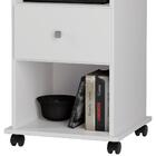 Kit 2 Mesas Cabeceira Com Rodizios Ot38 Mpri