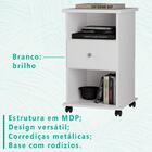 Kit 2 Mesas Cabeceira Com Rodizios Ot38 Mpri