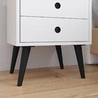 Kit 2 Mesas Cabeceira Dream Mesinha Lateral Cama Sapateira Ve