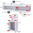 Kit 2 Mesas Cabeceira Fantasy Nicho Prateleira Organizadora P