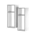 Kit 2 Mesas Cabeceira Mdf Cama Solteiro Quarto Sala Moderno B