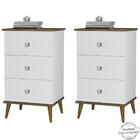 Kit 2 Mesas Cabeceira Retro 3 Gav Rv107 Mpri