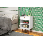 Kit 2 Mesas Cabeceiras Laterais Plus Branco Ac