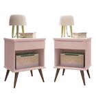 Kit 2 Mesas De Apoio Infantil Retrô Alice Com 1 Gaveta - Pr B