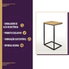 Kit 2 Mesas De Apoio Para Sofá Estilo Industrial