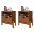 Kit 2 Mesas De Cabeceira 1 Gaveta 004015 Dcasa