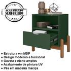 Kit 2 Mesas De Cabeceira 1 Gaveta 004015 Dcasa