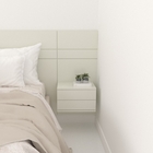 Kit 2 Mesas De Cabeceira 2 Gavetas 40 Cm Mdf Branco