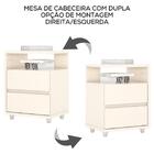 Kit 2 Mesas De Cabeceira 2 Gavetas 48 Cm Campeche Henn