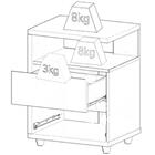 Kit 2 Mesas De Cabeceira 2 Gavetas 48 Cm Campeche Henn