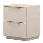 Kit 2 Mesas De Cabeceira 2 Gavetas Mdp Debai Fendi