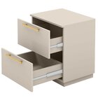 Kit 2 Mesas De Cabeceira 2 Gavetas Mdp Debai Fendi