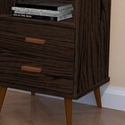 Kit 2 Mesas De Cabeceira 2 Gavetas Pés Palito Itália H03 Malb