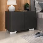 Kit 2 Mesas De Cabeceira 2 Portas E Pés Multimóveis Mp4139