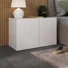 Kit 2 Mesas De Cabeceira 2 Portas Multimóveis Mp4135