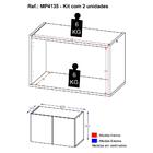 Kit 2 Mesas De Cabeceira 2 Portas Multimóveis Mp4135