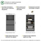 Kit 2 Mesas De Cabeceira 38,5cm 2 Gavetas Multimóveis Mp4501