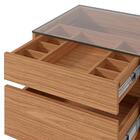 Kit 2 Mesas De Cabeceira 3 Gavetas 010023 Dcasa