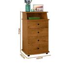 Kit 2 Mesas De Cabeceira 4 Gavetas Freijó Luxo Ll E.j