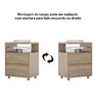 Kit 2 Mesas De Cabeceira Campeche 2 Gavetas - Móveis Henn