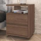 Kit 2 Mesas De Cabeceira Campeche 2 Gavetas - Móveis Henn