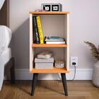 Kit 2 Mesas De Cabeceira Charme Retrô Nicho Mesinha Pequena L