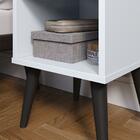 Kit 2 Mesas De Cabeceira Charme Retrô Nicho Mesinha Pequena L