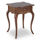 Kit 2 Mesas De Cabeceira Clássica 1 Gaveta Verniz Imbuia