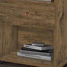 Kit 2 Mesas De Cabeceira Com Rodízios 1 Gaveta Otto Amêndoa W