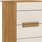 Kit 2 Mesas De Cabeceira Dhara 2 Gavetas Freijó Off White Mov