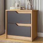 Kit 2 Mesas De Cabeceira Doble 2 Gavetas - Pr Móveis