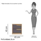 Kit 2 Mesas De Cabeceira Doble 2 Gavetas - Pr Móveis