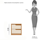 Kit 2 Mesas De Cabeceira Doblô 2 Gavetas Carvalho Grife Off W